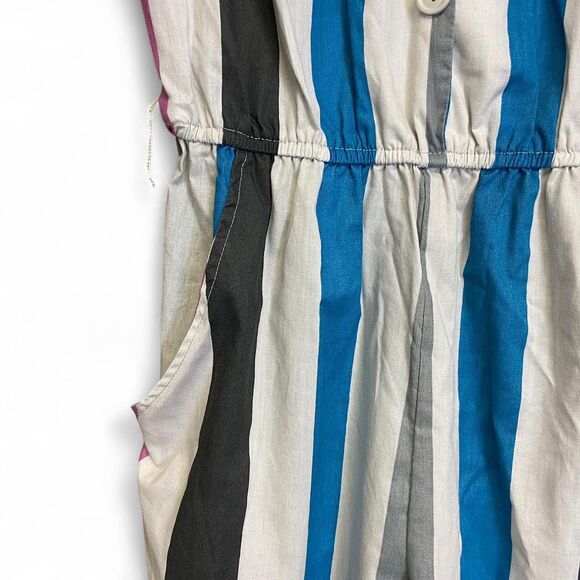 Vintage Pea Patch 80s striped jumpsuit size 13 fits S/M - Picture 5 of 8